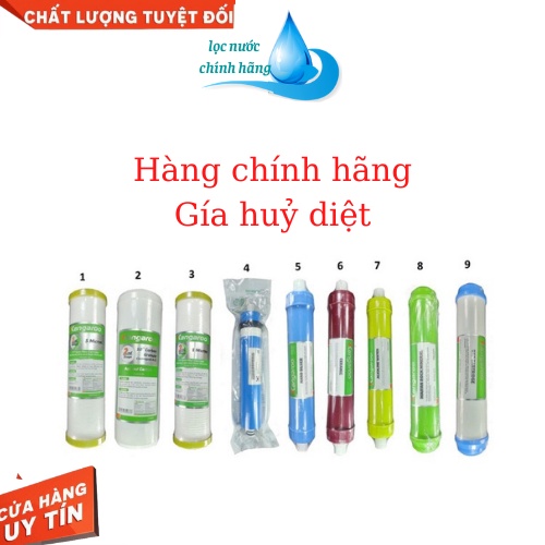 Combo Bộ Lõi Lọc Kangaroo Từ 1-9 Hàng Chính Hãng