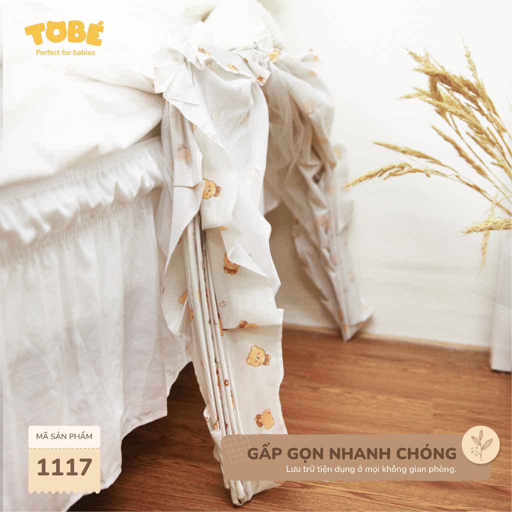 Màn chụp gấp gọn Tobé chống côn trùng cho bé 0-3 tuổi an toàn tiện lợi