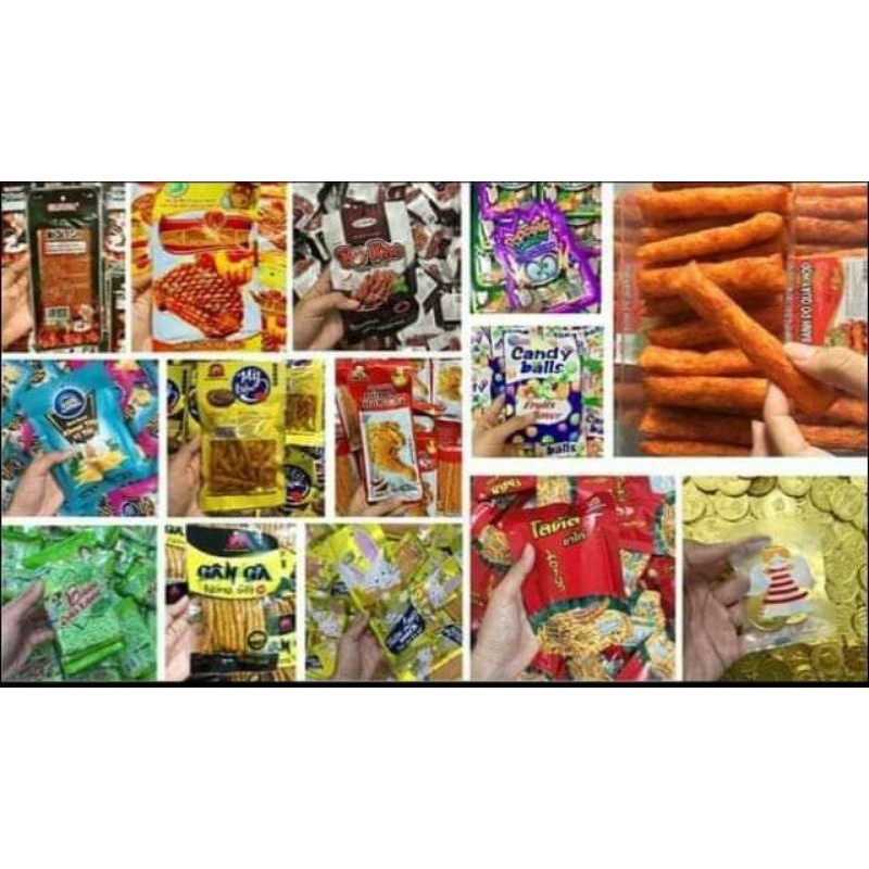 các loai snack ăn vặt