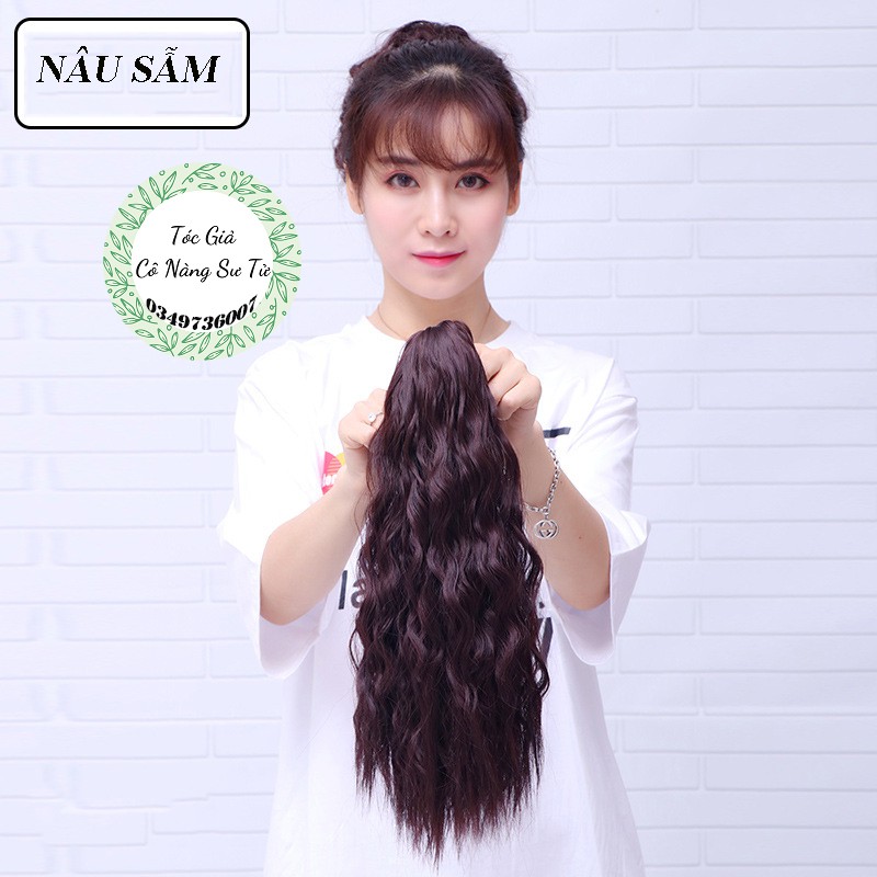 Tóc giả nữ lửng xoăn xù mì – tóc giả ngoạm đuôi phong cách Hàn Quốc cá tính - Cô nàng sư tử