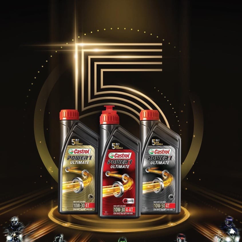 Dầu nhớt castrol power 1 ultimate 10w50-1L" CHÍNH HÃNG" Với công thức 5 in 1