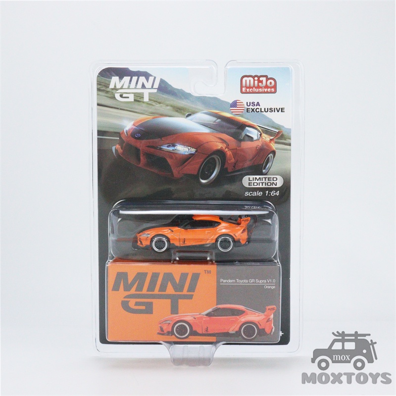 Mô Hình Xe Hơi Toyota GR Supra V1.0 Màu Cam Tỉ Lệ 1:64