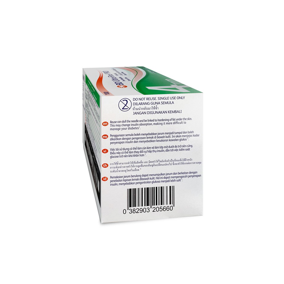 Kim bút tiêm insulin BD Ultra-Fine™ PRO 32Gx4mm Becton Dickinson  - Hộp 100 cây