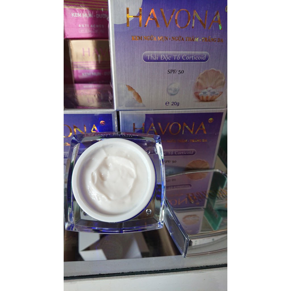 HAVONA KEM NGỪA MỤN – NGỪA THÂM – TRẮNG DA – THẢI ĐỘC TỐ CORTICOID