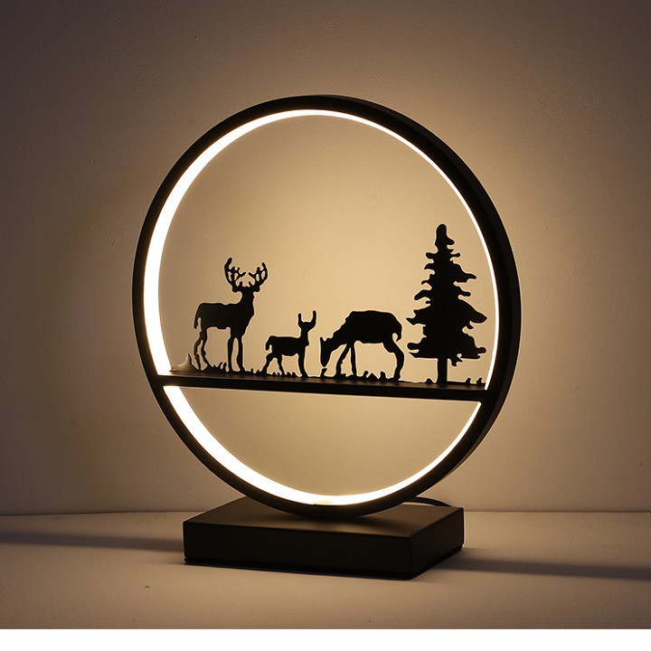 Đèn bàn hiện đại decor trang trí phòng ngủ, phòng làm việc độc đáo, siêu sáng, thiết kế phong cách Vintage, bảo hành 12t