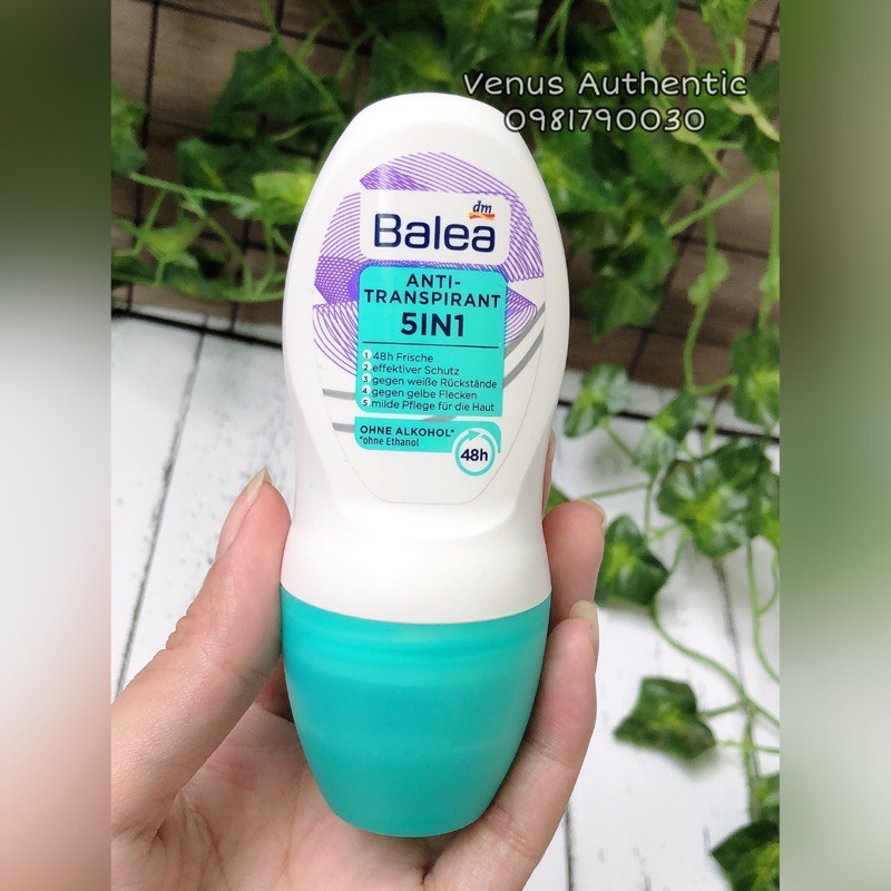 Lăn khử mùi BALEA Đức khử mùi, ngăn mồ hôi lên đến 48h, 50ml - Hàng nội địa Đức