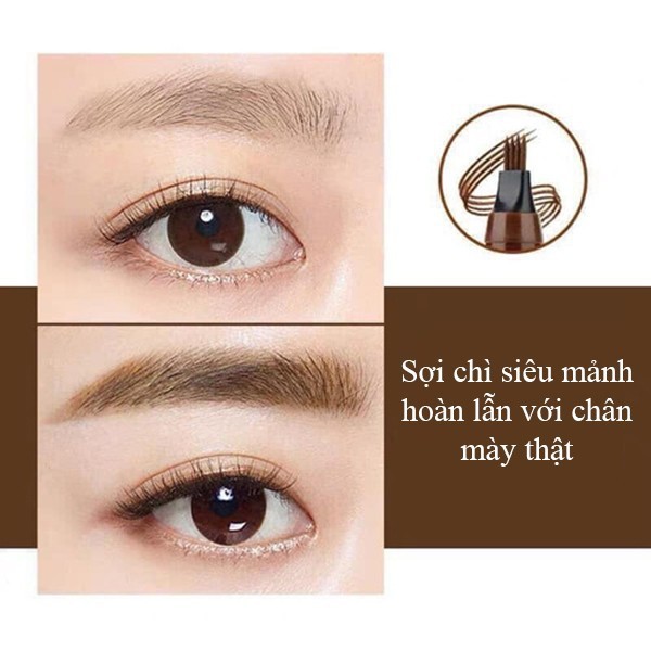 Bút chì kẻ lông mày phẩy sợi 4D MKING PRETTY chống nước siêu lâu trôi DUCAMI CM02