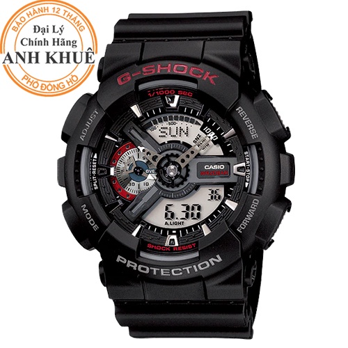 Đồng hồ nam dây nhựa G-SHOCK Casio chính hãng Anh Khuê GA-110-1ADR