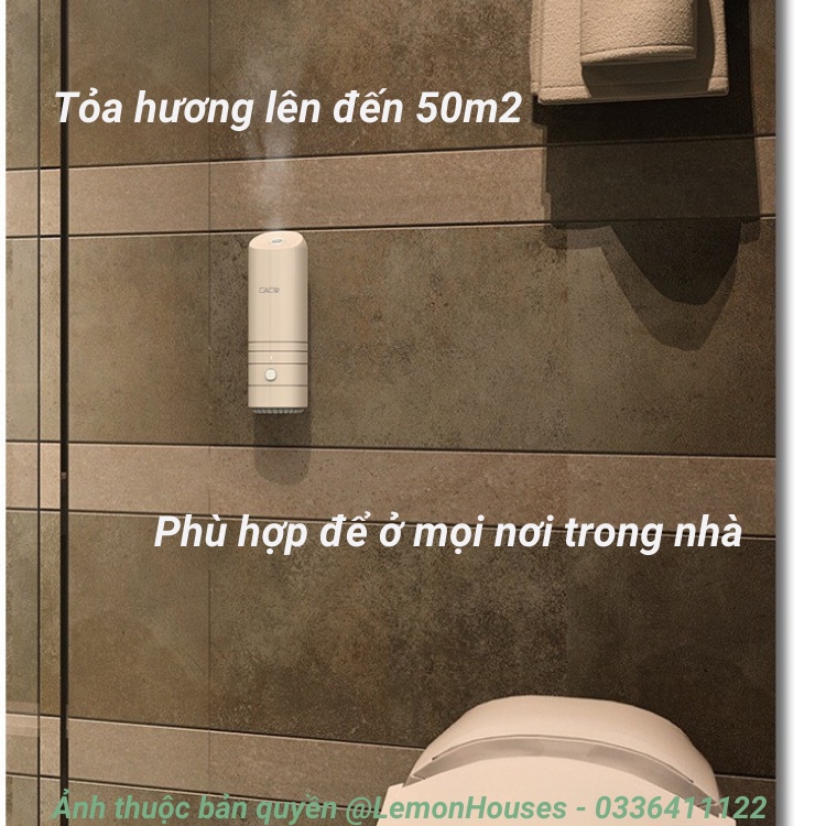 Máy khử mùi nhà vệ sinh, làm thơm phòng CACW tặng kèm tinh dầu hàng nội địa Trung hàng chính hãng