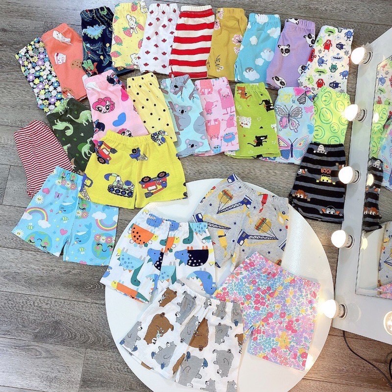 Siêu rẻ quần chục cotton siêu thoáng mát dành cho cả bé trai và gái size 7-17kg