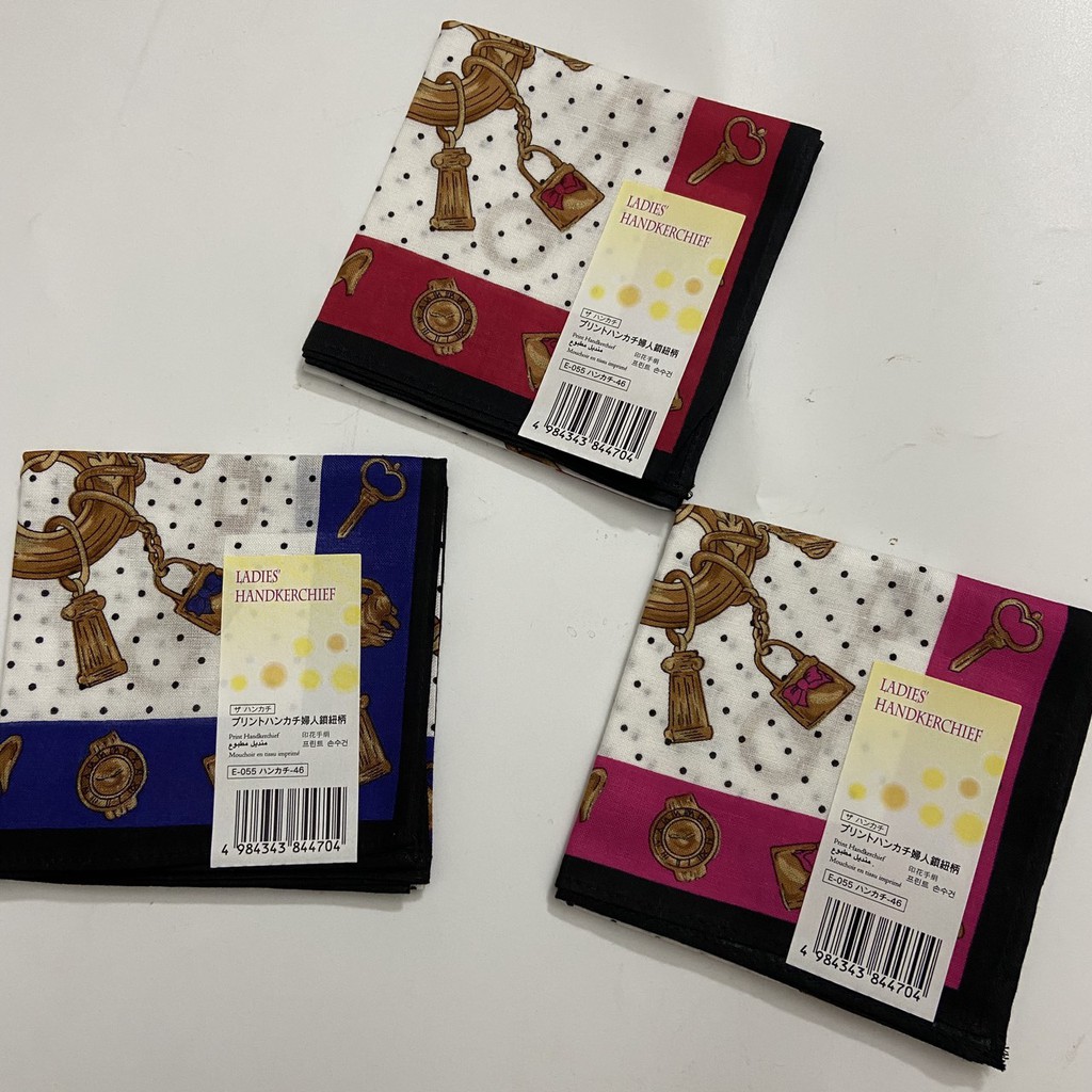 [Freeship 50k] Khăn tay/ khăn mùi xoa họa tiết xích