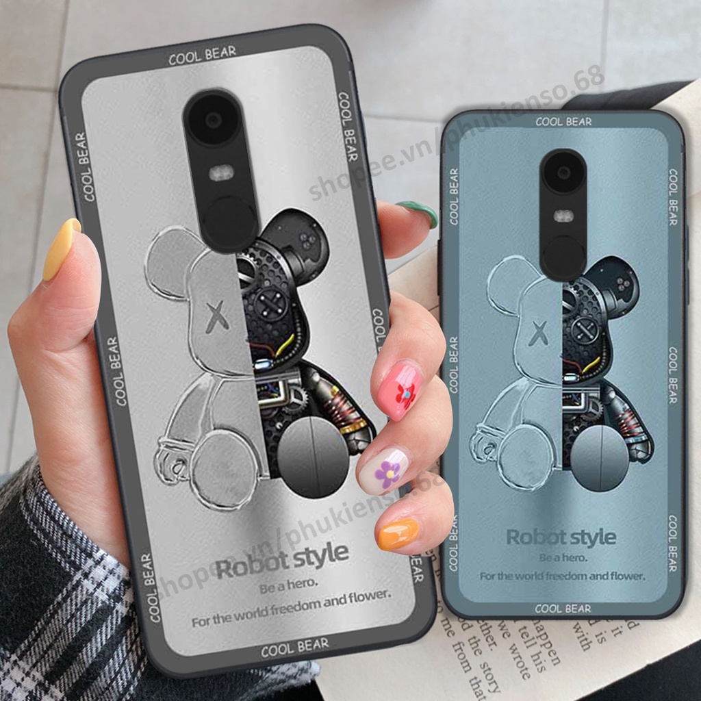 Ốp lưng điện thoại Xiaomi Redmi Note 4/ Note 4x / Redmi 5 Plus in hình gấu bear, kaws, doremon thời trang, ốp lưng cao c