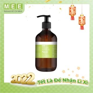 Sữa tắm viêm nang lông MEE NATURAL - Sữa tắm thảo mộc giảm mụn, viêm nang lông Neem Leaf Shower Gel 500ml
