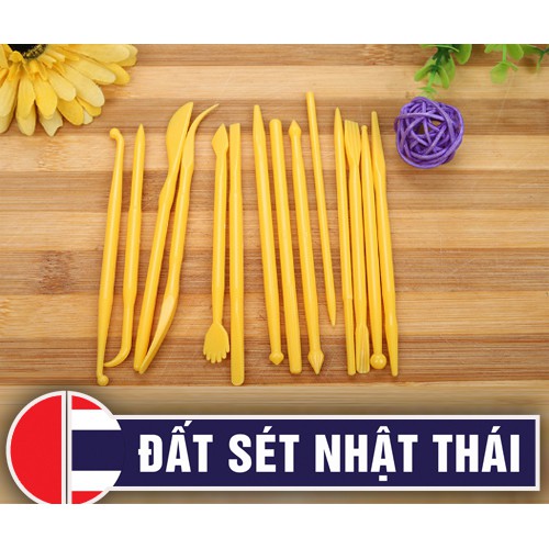 Dụng Cụ Nặn Đất Sét Nhật Cơ Bản 14 cây 28 đầu Nhựa Tổng Hợp