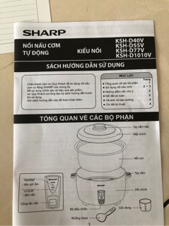 Nồi cơm điện shap 10 lít