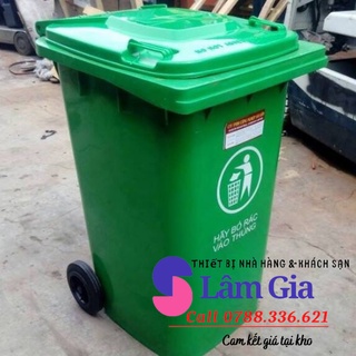 Thùng rác công cộng 240l - thùng rác nhựa công nghiệp 240l