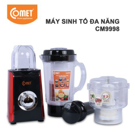 Máy xay ép đa năng cao cấp Comet - CM9998 - Hàng chính hãng (Bảo hành 12 tháng)