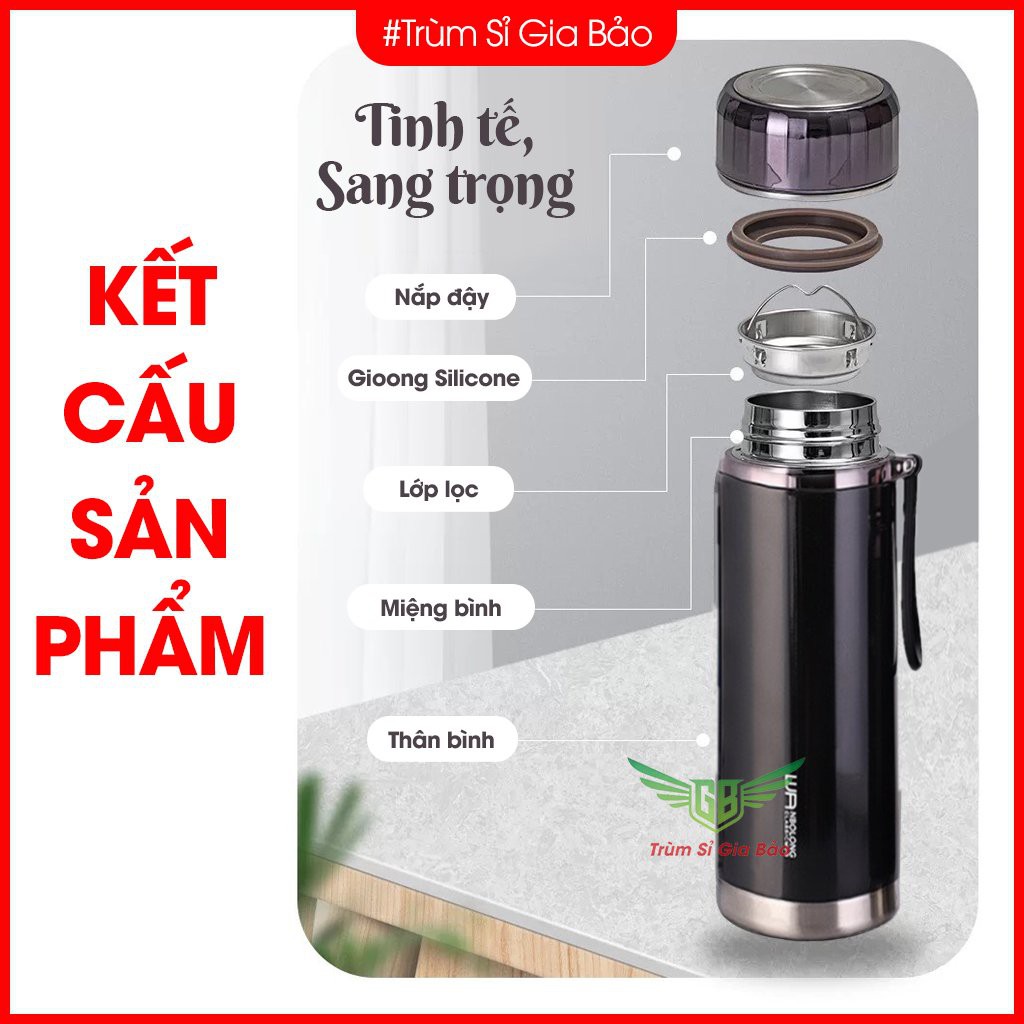 Bình Giữ Nhiệt Inox 304 Nóng Lạnh 🌟NHIỀU MẪU 🌟 Ly Giữ Nhiệt Nhiều Giờ 400ml-500ml-600ml-700ml-800ml-1000ml-1200ml-1500ml | WebRaoVat - webraovat.net.vn