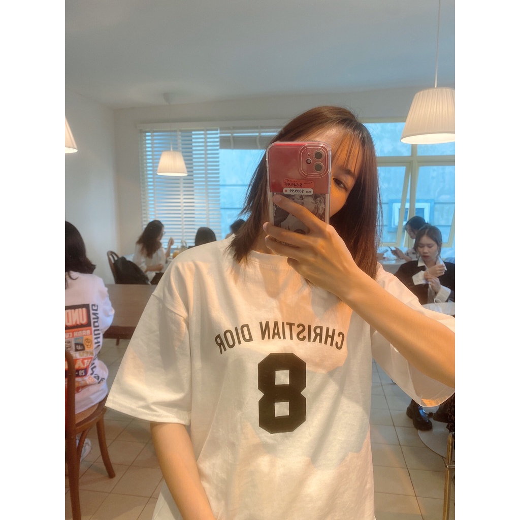 Áo Phông Unisex Hình Số 8 - Áo Thun Form Rộng chất vải Cotton Thoáng Mát, Mềm Mịn, Thấm Hút Mồ Hôi - Seolafashion