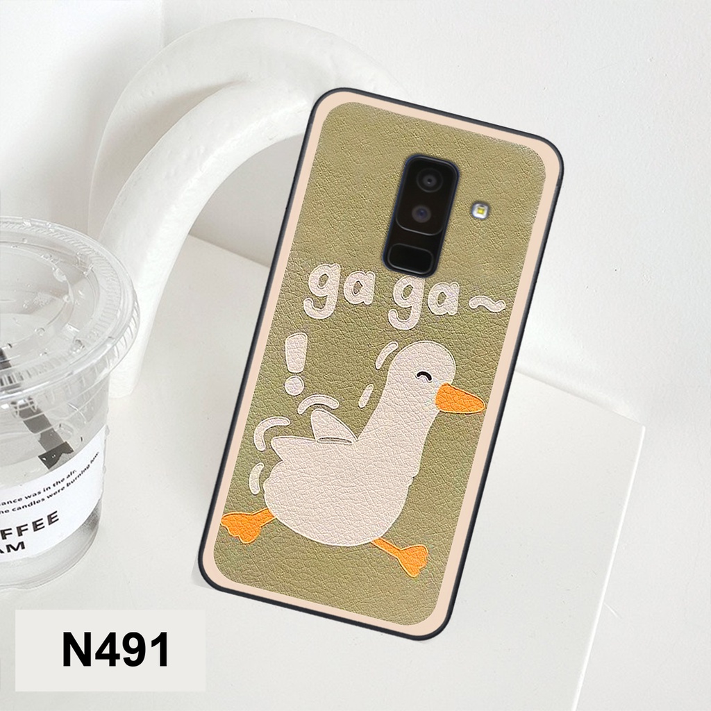 Ốp Samsung A6 2018 / A6 Plus / A6+ bộ hình cute dễ thương gấu thỏ xinh xắn vẽ tay lạ mắt