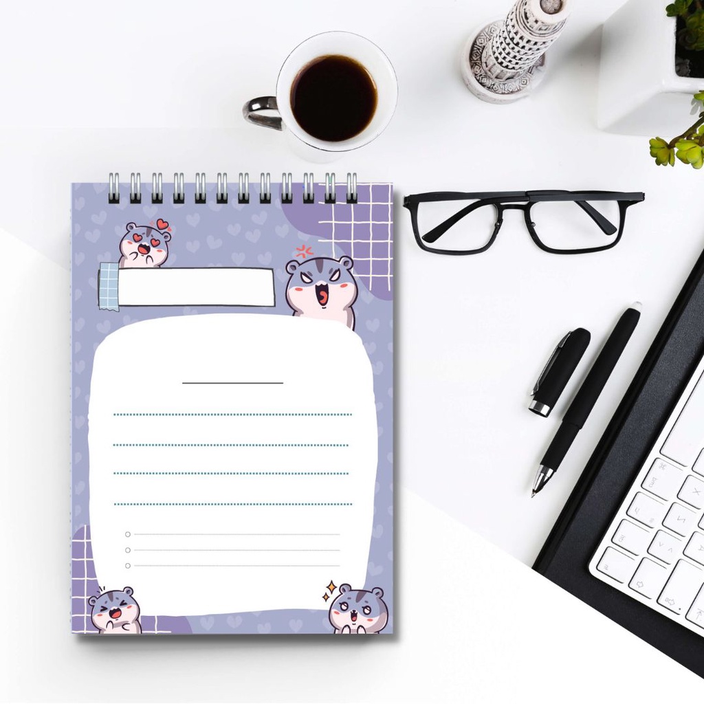 Sổ tay ghi chép từ vựng, lập kế hoạch lịch trình tiện lợi, có thể xé rời size 14.5x10cm