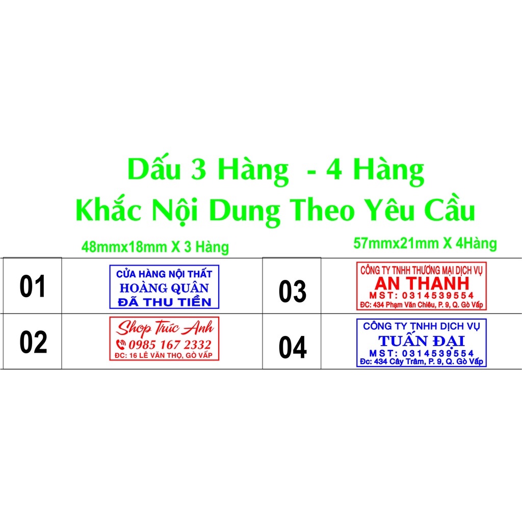 Dấu shop, công ty, cửa hàng, nét, đẹp, dấu mực nước dùng đóng giấy.