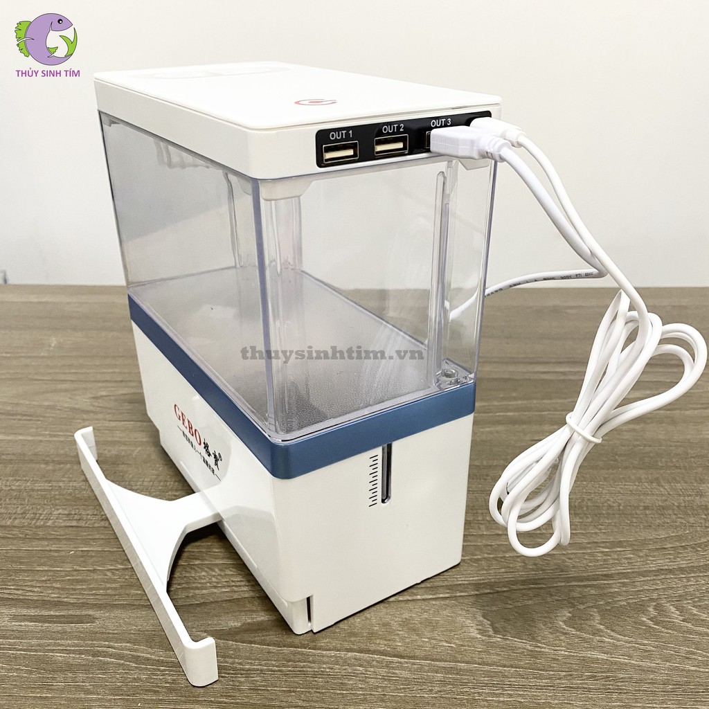 Bể Cá Mini Fish Tank GEBO Để Bàn Làm Việc, Bàn Học