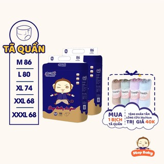 Tã Quần/Dán STEP BABY nội địa Trung  S92/M86/L80/XL74/XXL68/XXXL68