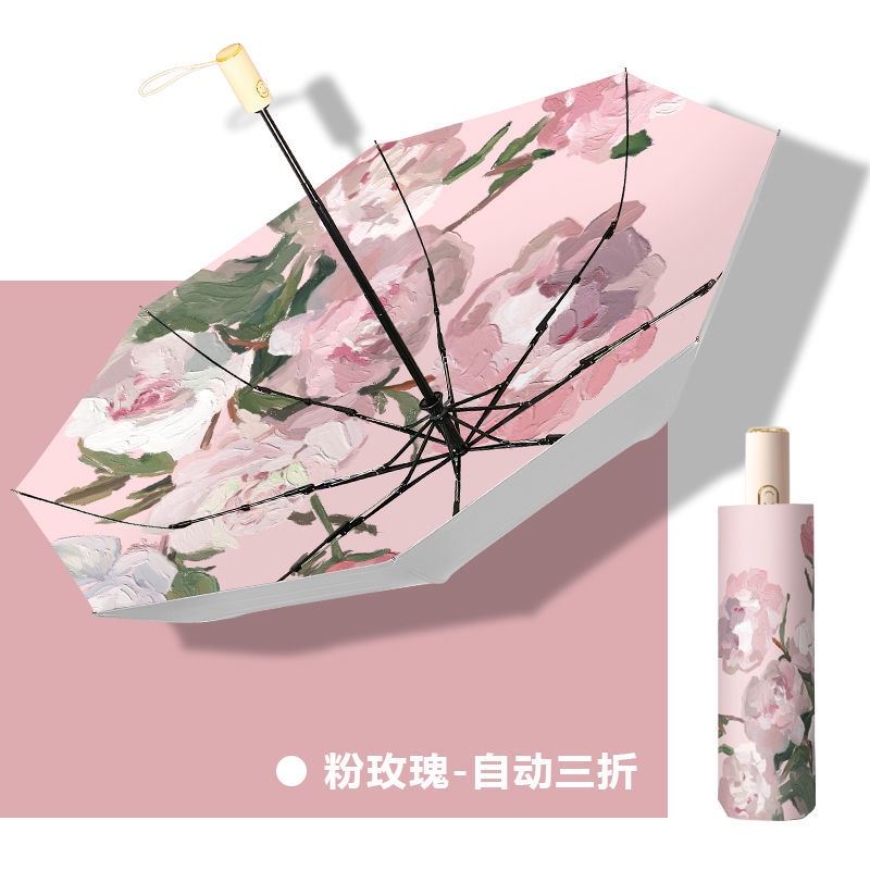 Dù Gấp Tự Động 50% Bằng Titan Siêu Nhẹ Chống Tia Cực Tím