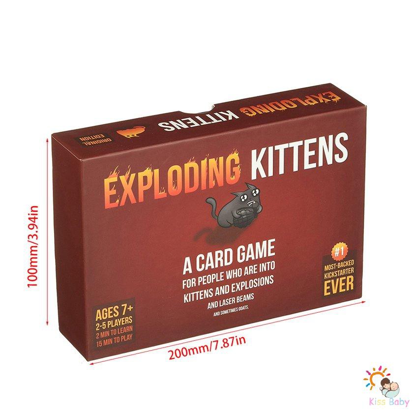 Bộ Thẻ Bài Trò Chơi Exploding Kittens Vui Nhộn Cho Người Lớn