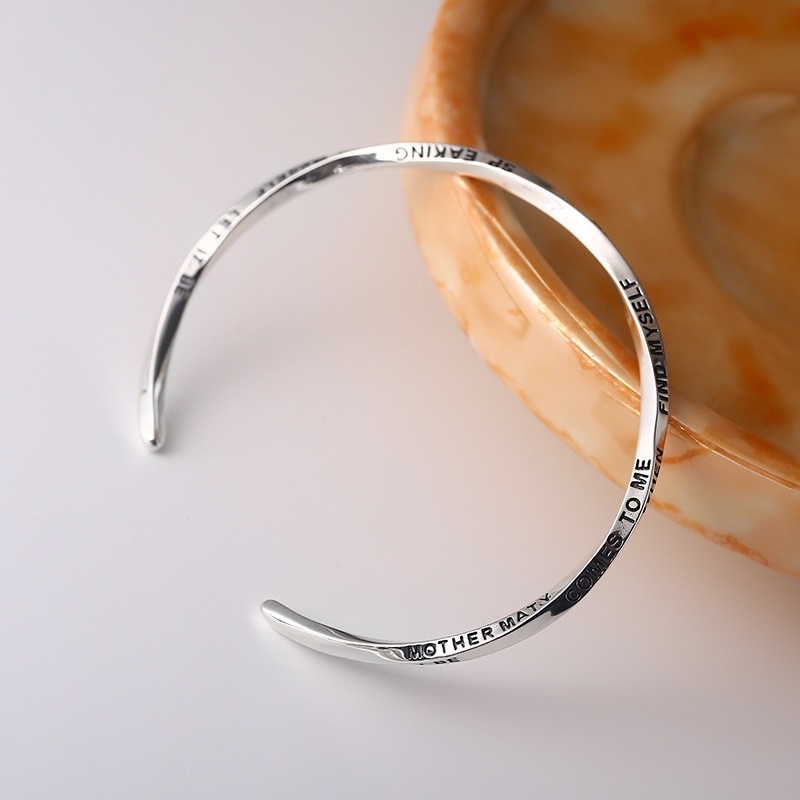 Vòng tay - kiềng cứng bạc trơn s925 Cao cấp - CAM KẾT BẠC THẬT BỀN MÃI VỚI THỜI GIAN