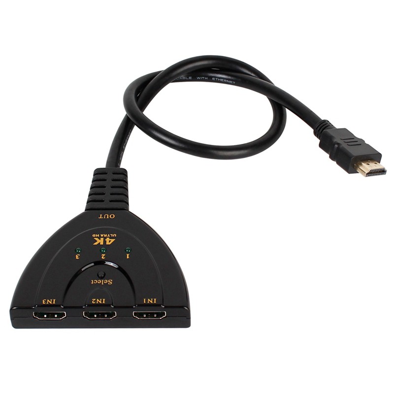 Bộ Chia Hdmi 3 Cổng 4kx2k 3d Mini 1.4b 4k Hdmi 1080p Cho Dvd Hdtv Xbox Ps3 Ps4