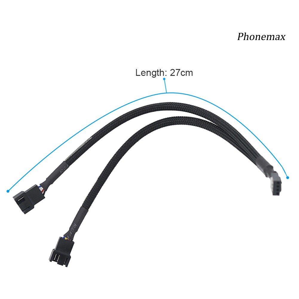 Dây Cáp Nguồn 27cm 4Pin PWM Cho Quạt Tản Nhiệt CPU Máy Tính