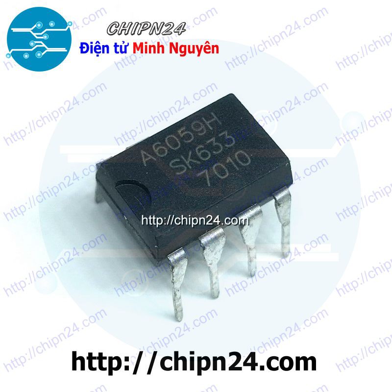 [1 CON] IC A6059 DIP-7 (STR-A6059H A6059H 6059 PWM) (IC nguồn PWM chuyển đổi AC-DC)