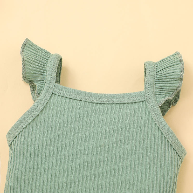 Combo bộ đồ bé gái 0-18 tháng bông Sát Nách bodysuit liền thân hoa quần đùi set mùa hè thời trang cho bé trẻ em sơ sinh