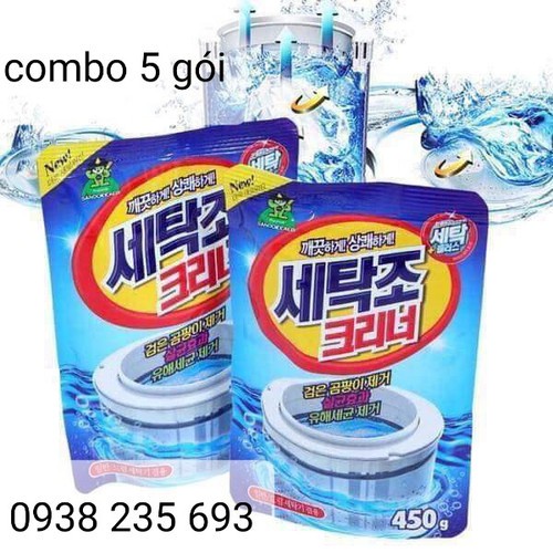 Combo 5 gói tẩy lồng máy giặt