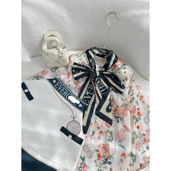 SET TAY VON KÈM CHÂN VÁY CHỮ A