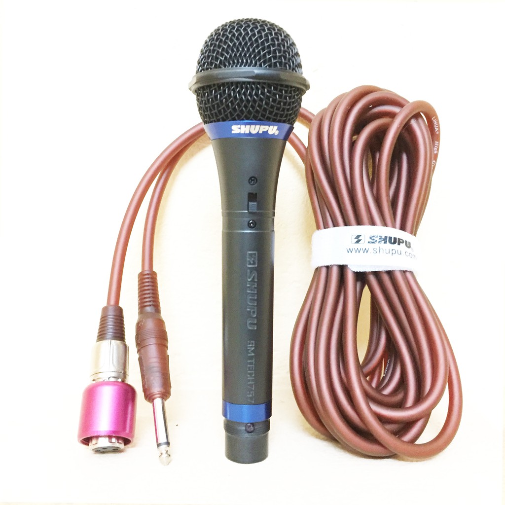 Micro Shupu 757 Có Dây Karaoke - Micro Hát Karaoke - Rất Hay Trong Tầm Giá - Hàng Nhập Khẩu - Bảo Hành 12 Tháng