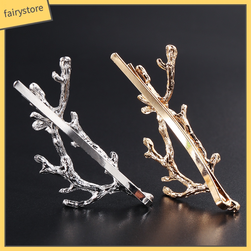 Kẹp Tóc Hình Sừng Hươu Vintage Cho Nữ 1 Cái