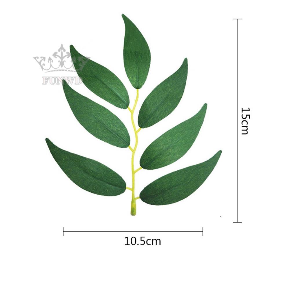 【FUNWD】Retro Willow Leaves Artificial Leaf DIY Craft Decorat Wedding Home Party Decor qXoicW