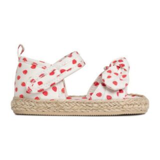 Sandal HM dâu tây đế cói