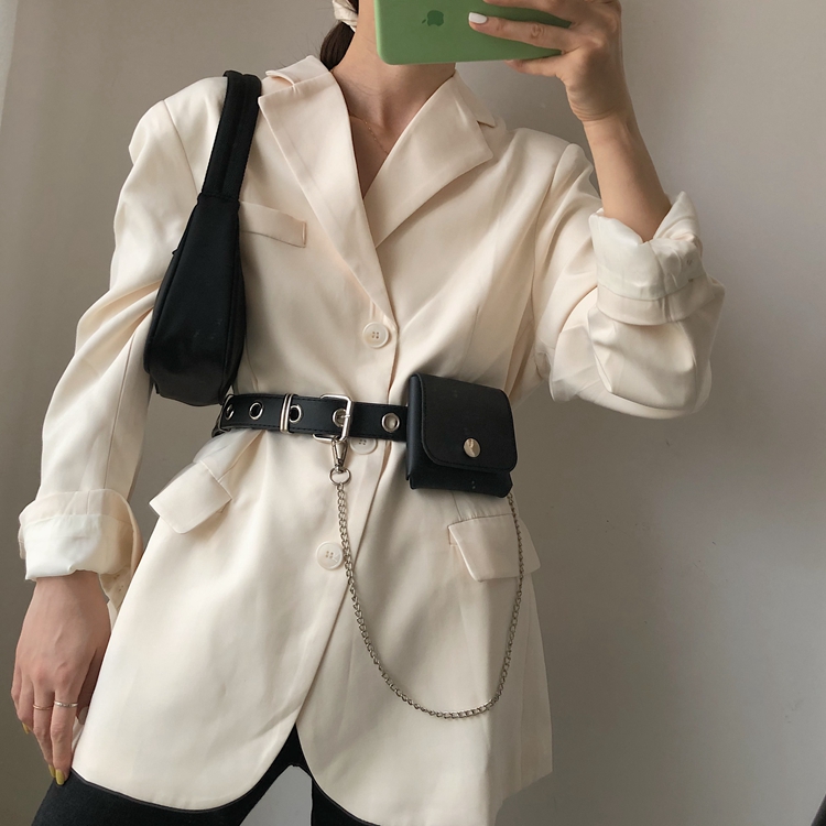 Thắt lưng phối ví dây xích phong cách cá tính cho nữ 22580