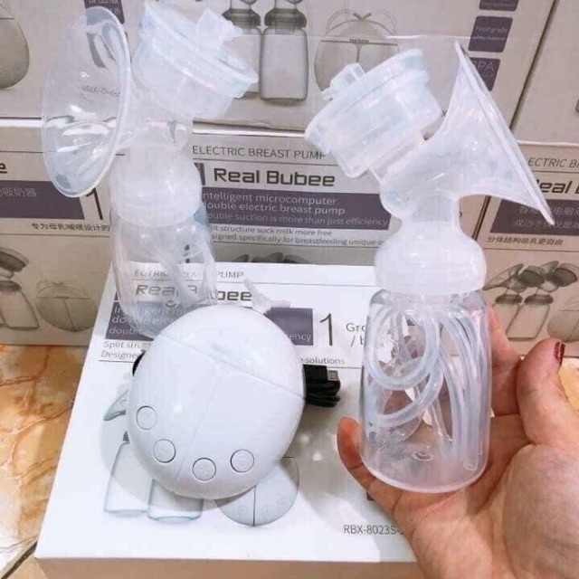 Máy hút sữa điện đôi real bubee