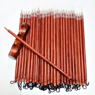 Bút thư pháp cán gỗ đỏ