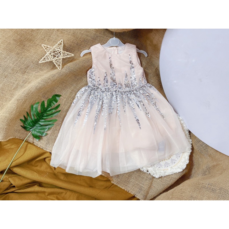 Váy bé gái đính sequen dư xịn