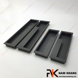 Tay nắm âm tủ màu đen NK438-192D ( Màu Đen)