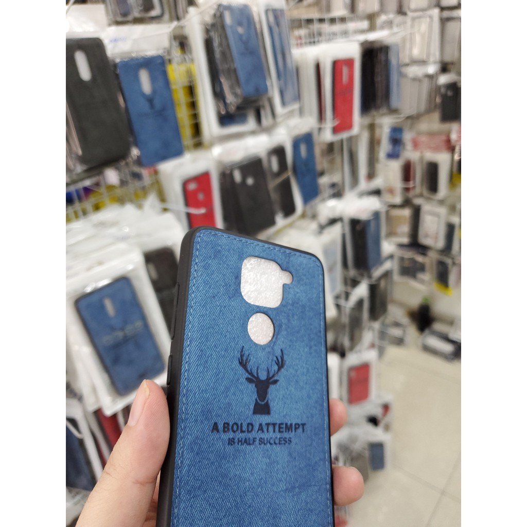Ốp lưng Redmi Note 9 / Redmi 10X 4G Vải đầu hươu cao cấp thời trang chống sốc