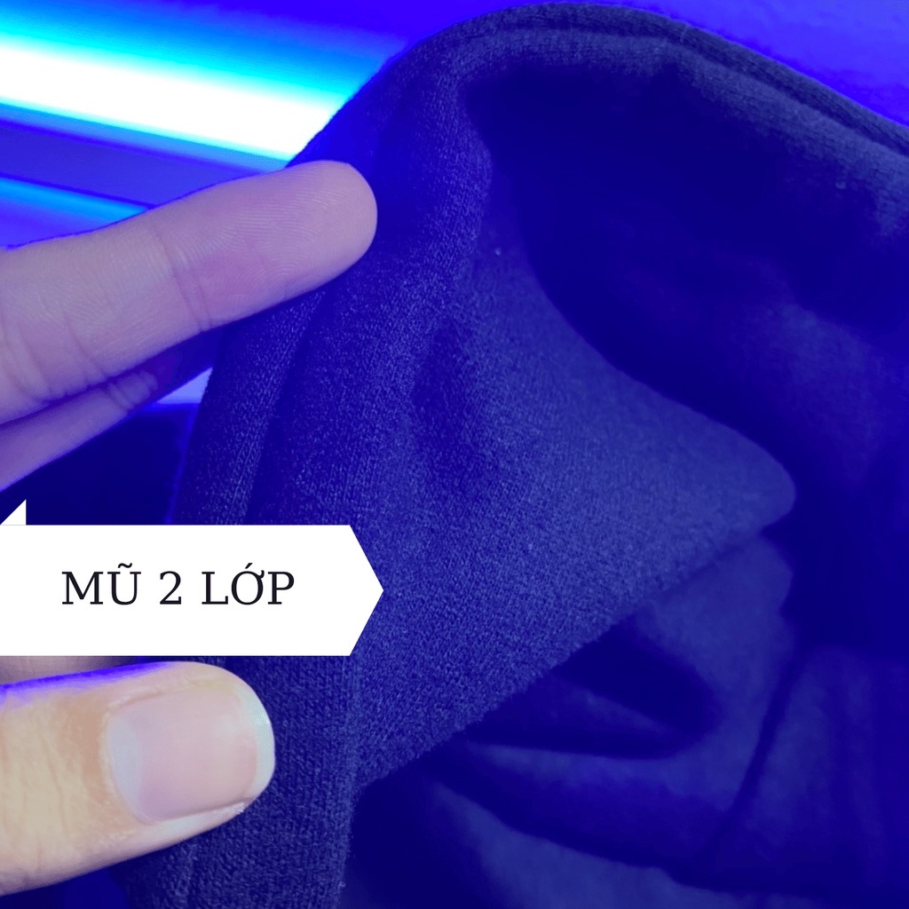 Áo hoodie nữ form rộng Min Room, áo nỉ unisex mũ hai lớp dày dặn AHTNT