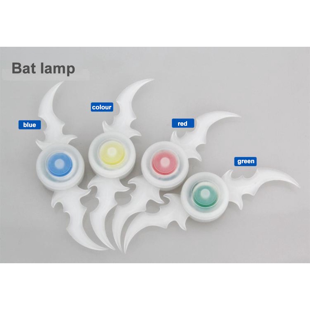 HOT WHEELS Đèn gắn căm xe đạp hình cánh dơi nhiều màu sắc dành cho trẻ em