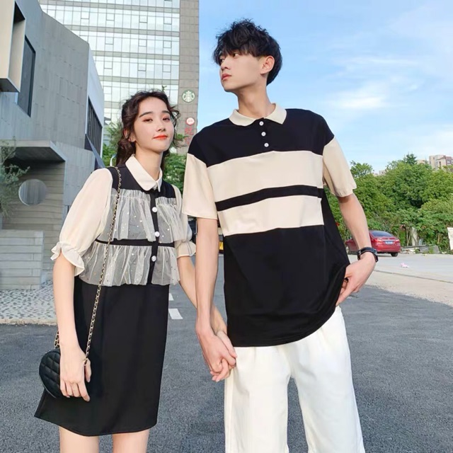 Combo áo và váy cho cặp đôi nam nữ